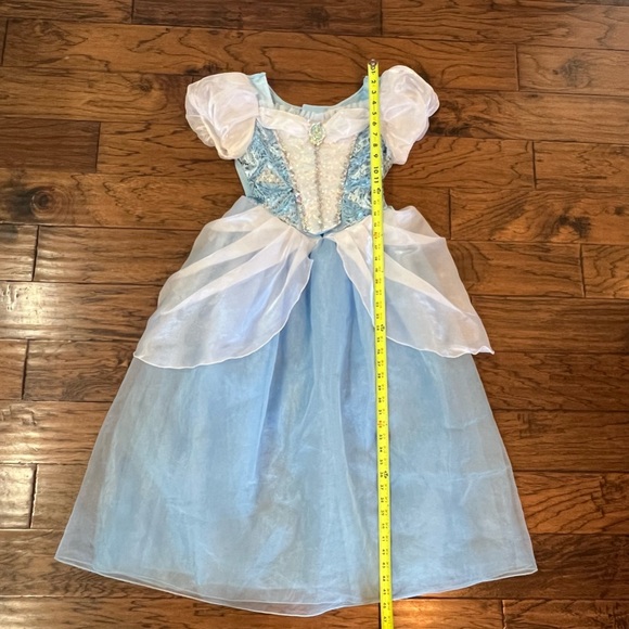Disney Cinderella Gown Girls XL fit Women XS S Costume Dress Long Blue - Picture 12 of 16